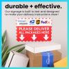 imagePackage Delivery Sign for House  8 x 12quotArea for Front Door of Home or Business  Clear Visibility Place Packages in BoxDeliver All Packages Here