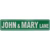 imageCustom Street Sign  4 x 18 Aluminum GreenGreen