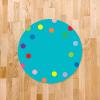 imageExcelMark 11Dots Classroom Floor Decal OrangeAqua