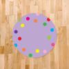 imageExcelMark 11Dots Classroom Floor Decal OrangeLavender