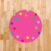 imageExcelMark 11Dots Classroom Floor Decal OrangePink