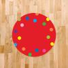 imageExcelMark 11Dots Classroom Floor Decal OrangeRed