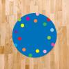 imageExcelMark 11Dots Classroom Floor Decal OrangeRoyal Blue