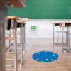imageExcelMark 11Dots Classroom Floor Decal OrangeRoyal Blue