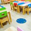 imageExcelMark 11Dots Classroom Floor Decal OrangeRoyal Blue