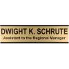 imageExcelMark Assistant to The Regional Manager Custom Desk Plate  2 x 8 Novelty Name Plate  Gold Name Plate with Black Desk Holder