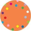 imageExcelMark 11Dots Classroom Floor Decal OrangeOrange