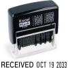 imageExcelMark 12 Phrase SelfInking Date Stamp  Black Ink