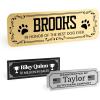 imageExcelMark Personalized Name Plates  20 Icons 3 Corners and 34 Border Styles to Choose from  Solid Brass Name Plaque  Custom Name Plate with Adhesive Backing or Screws BrassBrass
