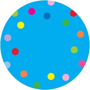 imageExcelMark 11Dots Classroom Floor Decal OrangeCyan