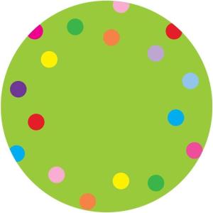 imageExcelMark 11Dots Classroom Floor Decal OrangeLime