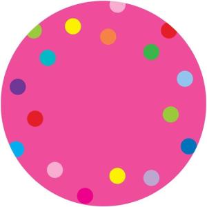 imageExcelMark 11Dots Classroom Floor Decal OrangePink