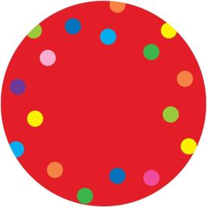 imageExcelMark 11Dots Classroom Floor Decal OrangeRed