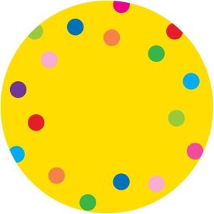 imageExcelMark 11Dots Classroom Floor Decal OrangeYellow