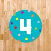imageExcelMark 11 Number Classroom Floor Decal 3 LimeAqua