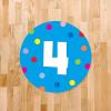 imageExcelMark 11 Number Classroom Floor Decal 3 LimeCyan