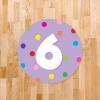 imageExcelMark 11 Number Classroom Floor Decal 3 LimeLavender