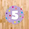 imageExcelMark 11 Number Classroom Floor Decal 3 LimeLavender