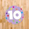 imageExcelMark 11 Number Classroom Floor Decal 3 LimeLavender