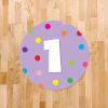 imageExcelMark 11 Number Classroom Floor Decal 3 LimeLavender
