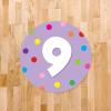 imageExcelMark 11 Number Classroom Floor Decal 3 LimeLavender