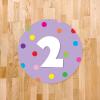 imageExcelMark 11 Number Classroom Floor Decal 3 LimeLavender