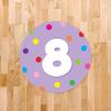 imageExcelMark 11 Number Classroom Floor Decal 3 LimeLavender