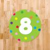 imageExcelMark 11 Number Classroom Floor Decal 3 LimeLime