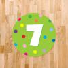 imageExcelMark 11 Number Classroom Floor Decal 3 LimeLime