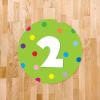imageExcelMark 11 Number Classroom Floor Decal 3 LimeLime