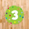 imageExcelMark 11 Number Classroom Floor Decal 3 LimeLime