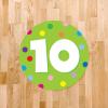 imageExcelMark 11 Number Classroom Floor Decal 3 LimeLime