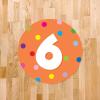 imageExcelMark 11 Number Classroom Floor Decal 3 LimeOrange
