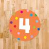imageExcelMark 11 Number Classroom Floor Decal 3 LimeOrange