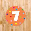 imageExcelMark 11 Number Classroom Floor Decal 3 LimeOrange