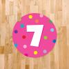 imageExcelMark 11 Number Classroom Floor Decal 3 LimePink