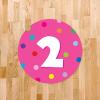 imageExcelMark 11 Number Classroom Floor Decal 3 LimePink