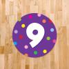 imageExcelMark 11 Number Classroom Floor Decal 3 LimePurple