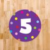 imageExcelMark 11 Number Classroom Floor Decal 3 LimePurple