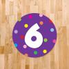 imageExcelMark 11 Number Classroom Floor Decal 3 LimePurple
