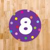 imageExcelMark 11 Number Classroom Floor Decal 3 LimePurple