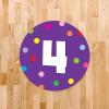 imageExcelMark 11 Number Classroom Floor Decal 3 LimePurple