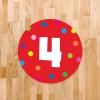 imageExcelMark 11 Number Classroom Floor Decal 3 LimeRed