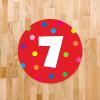 imageExcelMark 11 Number Classroom Floor Decal 3 LimeRed