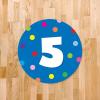 imageExcelMark 11 Number Classroom Floor Decal 3 LimeRoyal Blue
