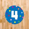 imageExcelMark 11 Number Classroom Floor Decal 3 LimeRoyal Blue