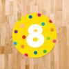 imageExcelMark 11 Number Classroom Floor Decal 3 LimeYellow