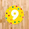 imageExcelMark 11 Number Classroom Floor Decal 3 LimeYellow