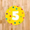 imageExcelMark 11 Number Classroom Floor Decal 3 LimeYellow
