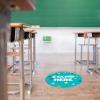 imageExcelMark 11 Stand Here Classroom Floor Decal CyanAqua